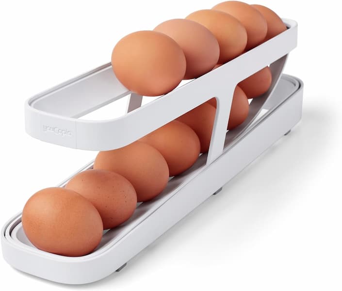 Space-Saving Rolling Egg Dispenser