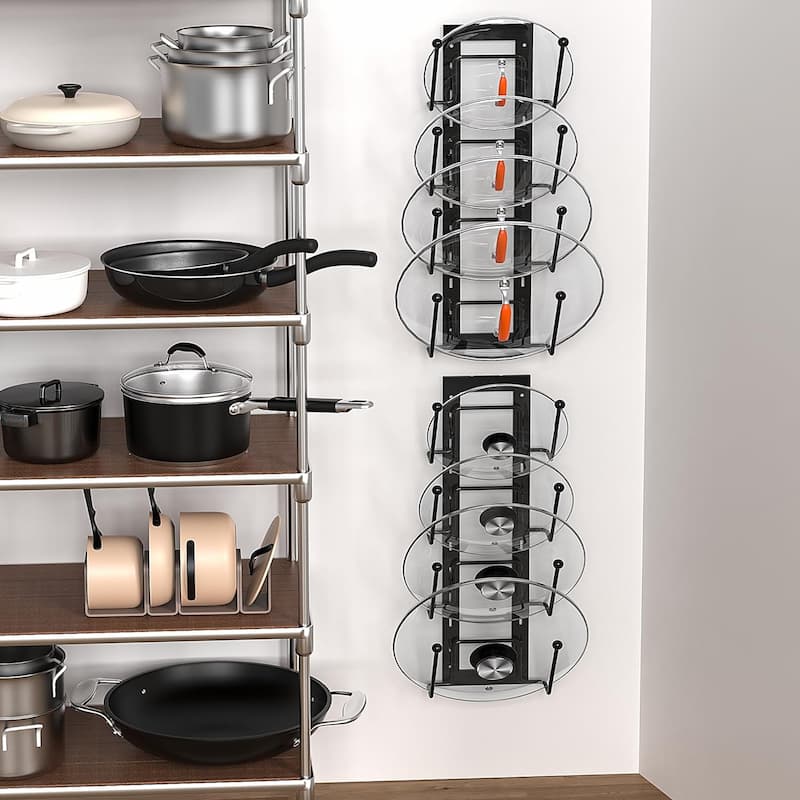 Adjustable Pot Lid Organizer Rack